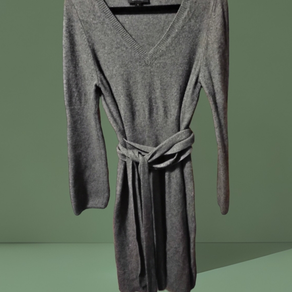 Ann Taylor Soft Gray Will Blend Sweater Dress - Picture 3 of 7